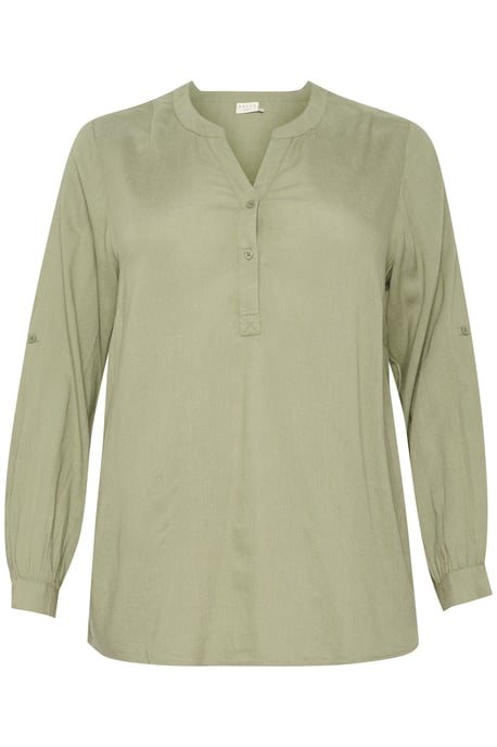 Blouse with long sleeve Regular fit Oil Green - Image 4