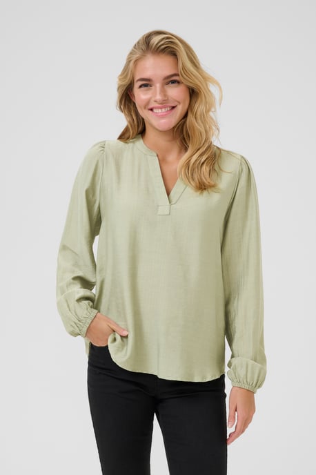 Blouse with long sleeve Regular fit Desert Sage CC - Image 3