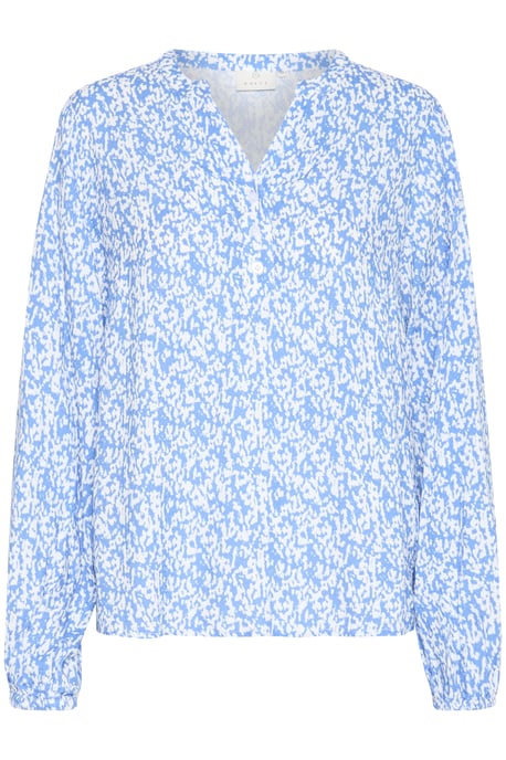 Blouse with long sleeve Loose fit Blue/Chalk Graphic Print - Image 4