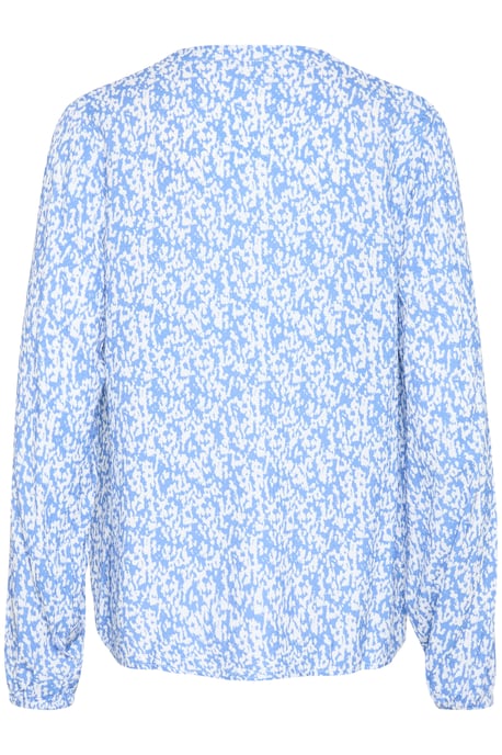Blouse with long sleeve Loose fit Blue/Chalk Graphic Print - Image 5
