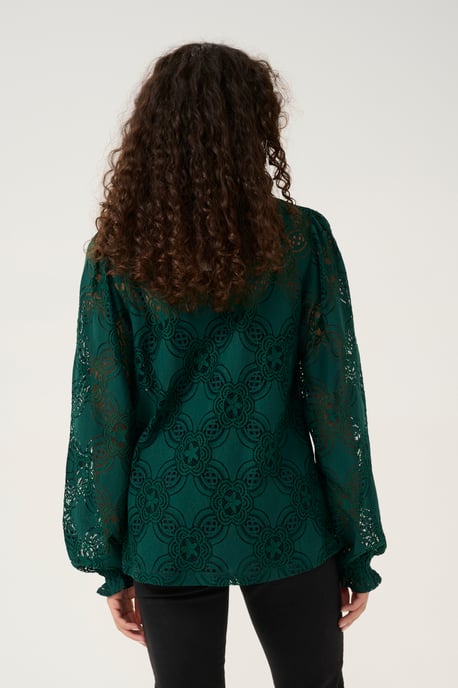 Blouse with long sleeve Relaxed fit Botanical Garden - Image 3