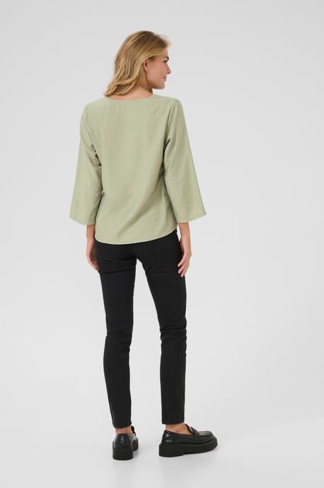 Blouse met lange mouwen Regular fit Desert Sage CC light green - Image 2