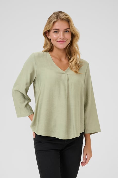 Blouse met lange mouwen Regular fit Desert Sage CC light green - Image 3