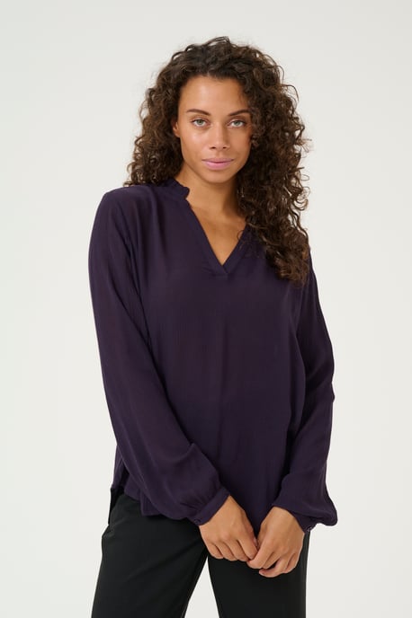 Blouse with long sleeve Regular fit Dawn Purple - Image 3