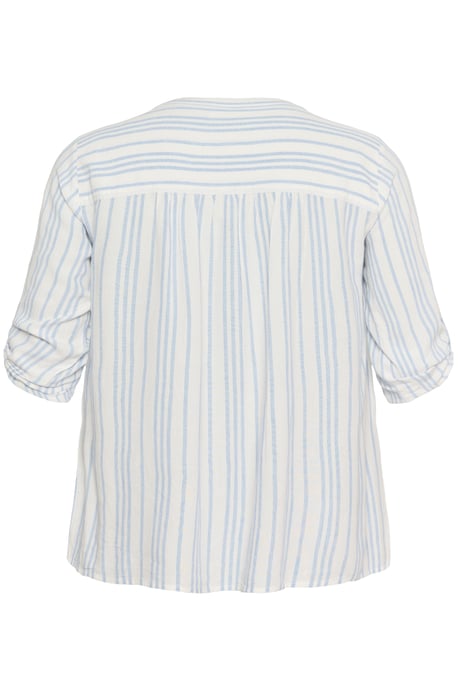 Blouse with long sleeve Regular fit Chalk/Soft Chambray Stripe - Image 5