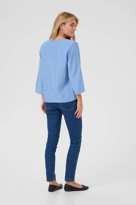 Blouse met lange mouwen Regular fit Silver Lake Blue CC blue - Image 2
