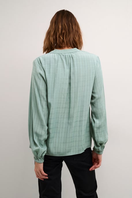 Blouse with long sleeve A-shape BalsamGreen C. - Image 3