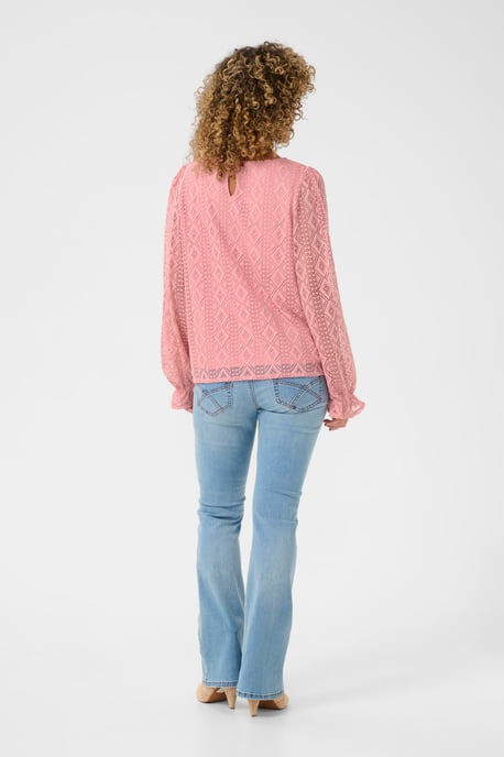 Blouse with long sleeve Regular fit Blush - Image 2