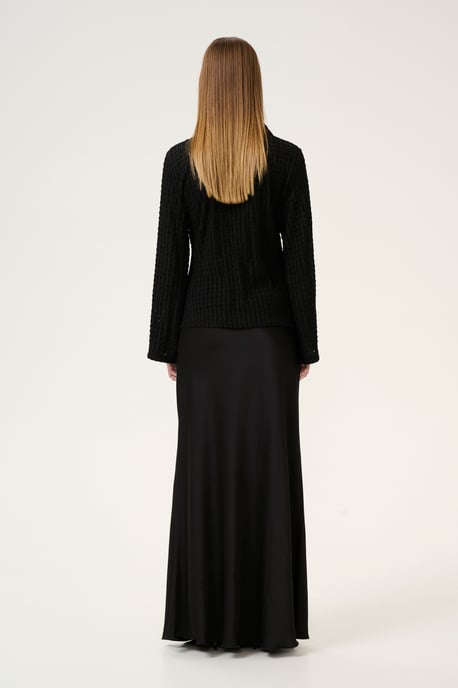 Blouse with long sleeve Regular fit Meteorite - Image 2