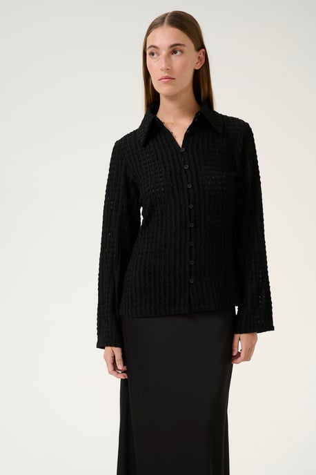 Blouse with long sleeve Regular fit Meteorite - Image 3