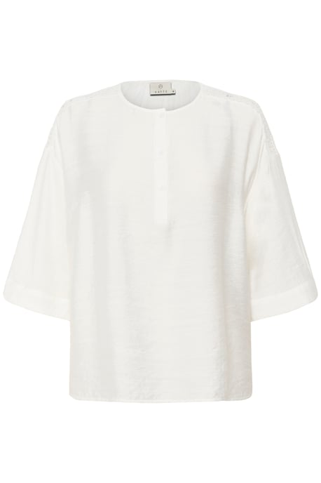 Blouse with long sleeve Loose fit Chalk - Image 4