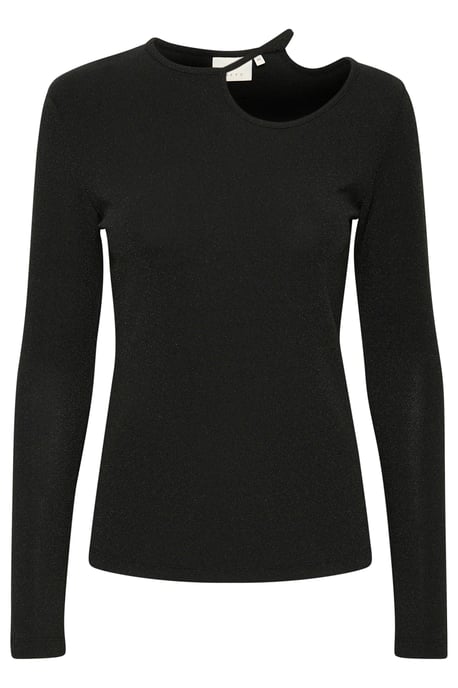 Blouse with long sleeve Slim fit Black Deep - Image 4