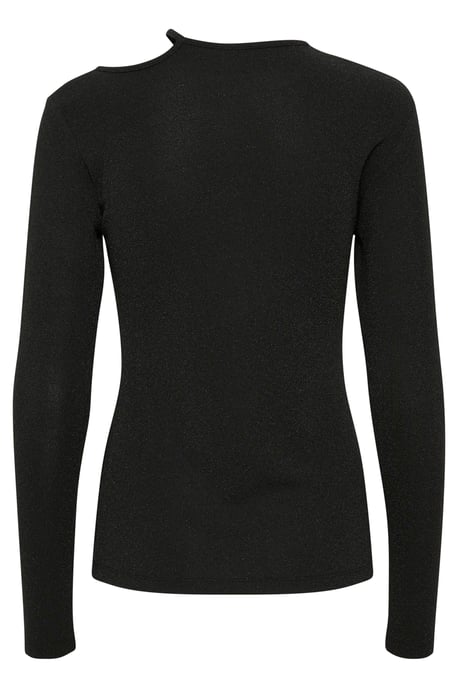 Blouse with long sleeve Slim fit Black Deep - Image 5