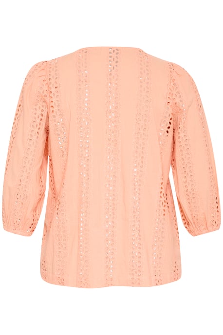 Blouse with long sleeve Regular fit Peach Nectar - Image 4