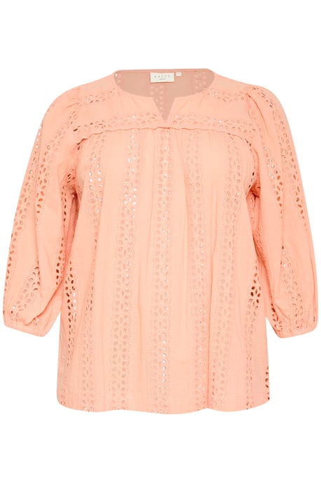 Blouse with long sleeve Regular fit Peach Nectar - Image 5