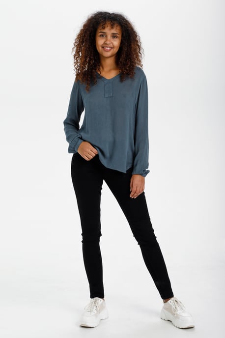 Blouse with long sleeve Regular fit Orion Blue - Image 3