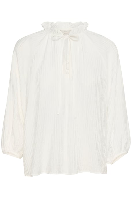 Blouse with long sleeve Loose fit Chalk - Image 4