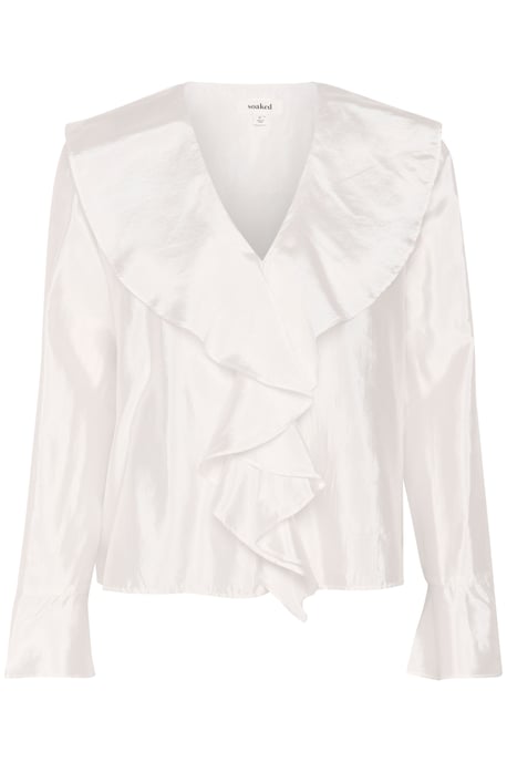 Blouse with long sleeve Loose fit Whisper White - Image 4