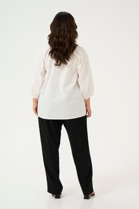 Blouse with long sleeve Regular fit Chalk Flower Embroidery - Image 2