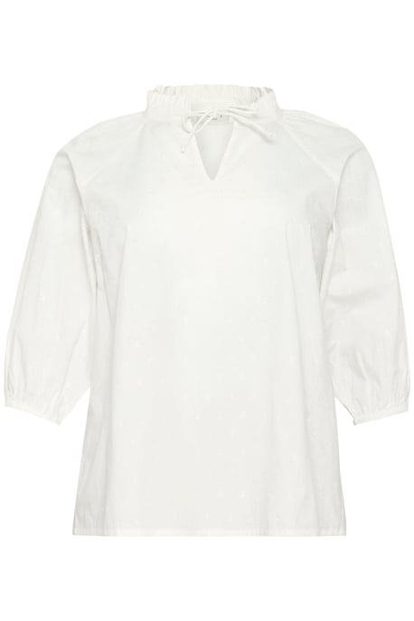 Blouse with long sleeve Regular fit Chalk Flower Embroidery - Image 4
