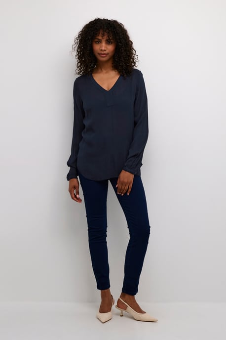 Blouse with long sleeve Regular fit Midnight Marine - Image 1