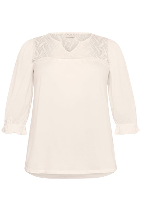 Blouse with long sleeve Regular fit Chalk - Image 4