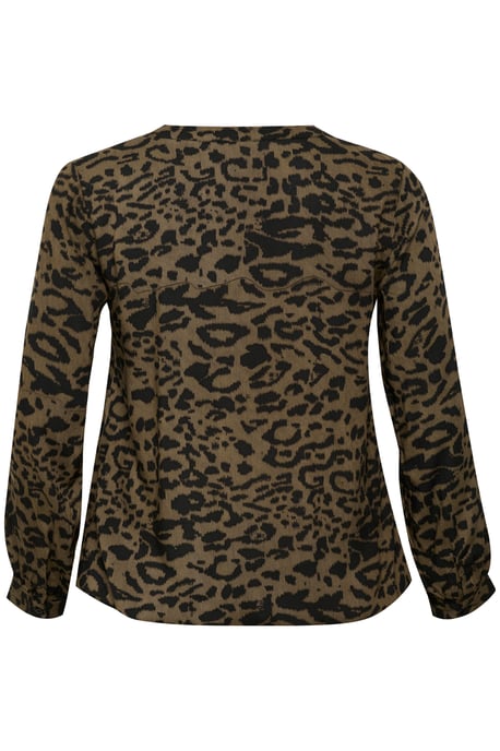 Blouse with long sleeve Regular fit Major Brown_Black Leopard - Image 5