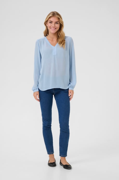 Blouse with long sleeve Regular fit Soft Chambray - Image 1