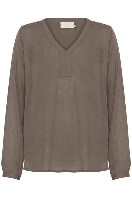 Blouse with long sleeve Regular fit Major Brown - Image 4
