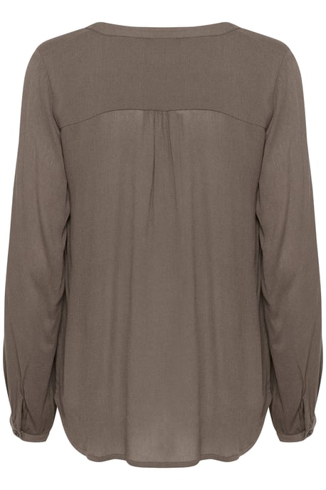 Blouse with long sleeve Regular fit Major Brown - Image 5