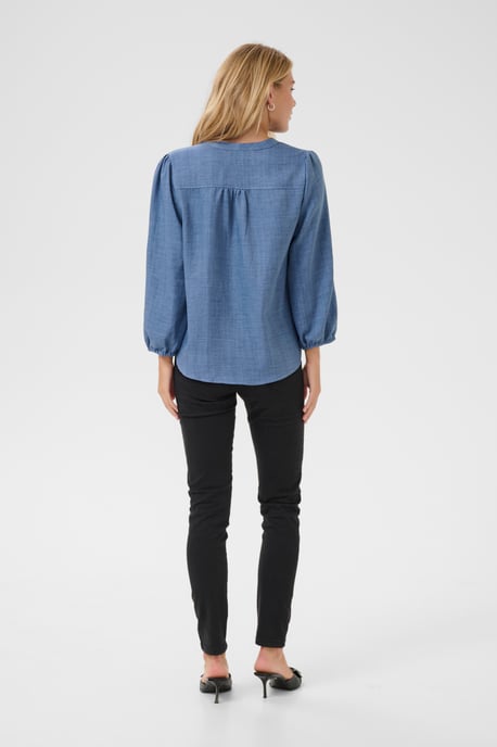 Blouse met lange mouwen Regular fit Coronet Blue C. blue - Image 2