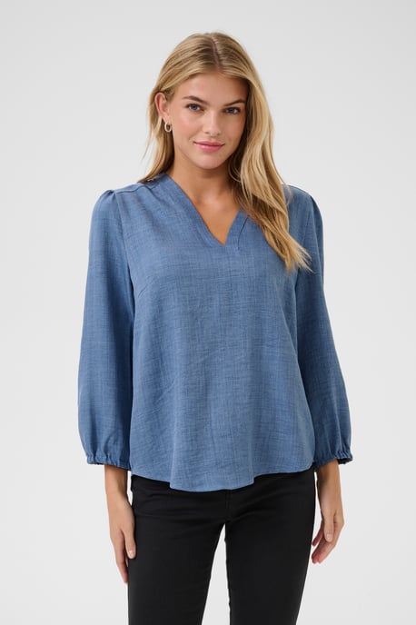 Blouse met lange mouwen Regular fit Coronet Blue C. blue - Image 3