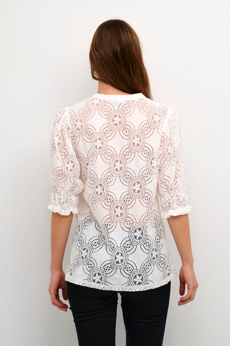 Blouse with long sleeve Relaxed fit Spring Gardenia - Image 5