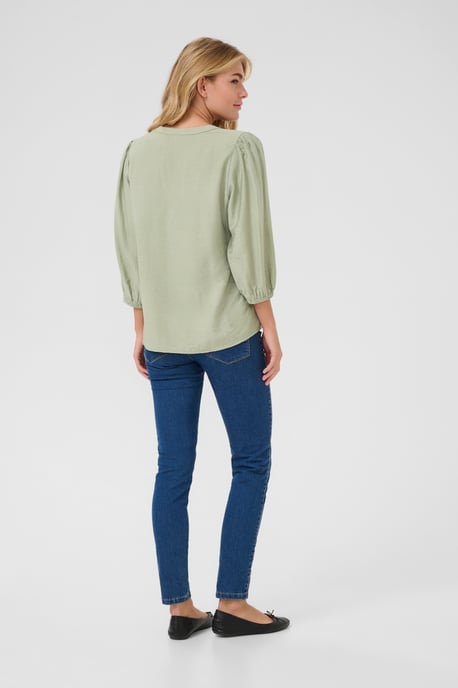 Blouse met lange mouwen Regular fit Desert Sage CC light green - Image 2