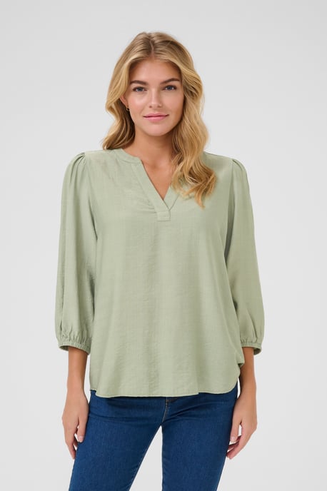 Blouse met lange mouwen Regular fit Desert Sage CC light green - Image 3