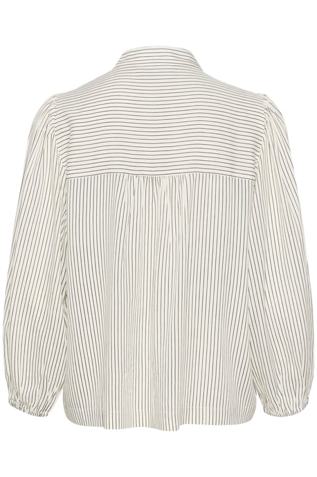 Blouse met lange mouwen Regular fit Turtledove/Black Stripe white black - Image 5