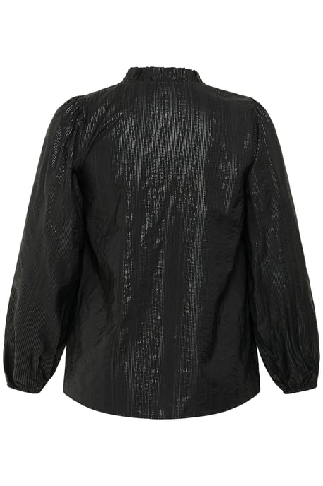 Blouse with long sleeve Regular fit Black Deep - Image 5