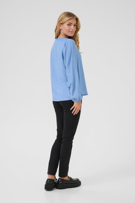 Blouse met lange mouwen Regular fit Silver Lake Blue CC blue - Image 2