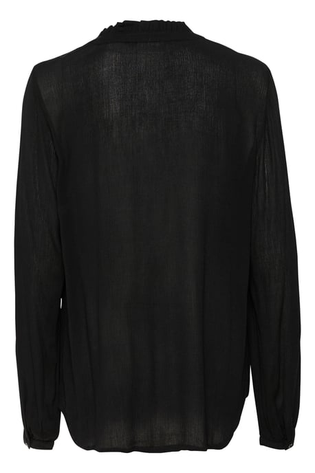 Blouse with long sleeve Regular fit Black Deep - Image 5