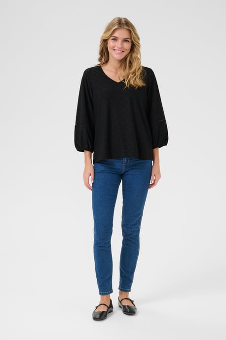 Blouse met lange mouwen Regular fit Black Deep CC. black - Image 1