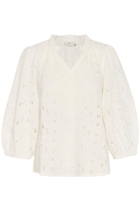 Blouse met lange mouwen Regular fit Chalk white - Image 4