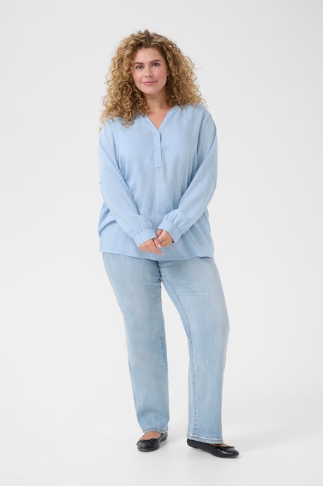 Blouse with long sleeve Regular fit Moonstruck / Black Stripe - Image 3
