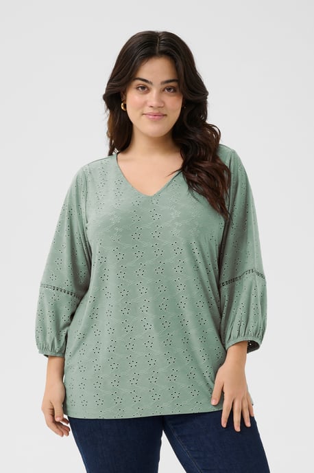 Blouse with long sleeve Regular fit Green Bay CC. - Image 3