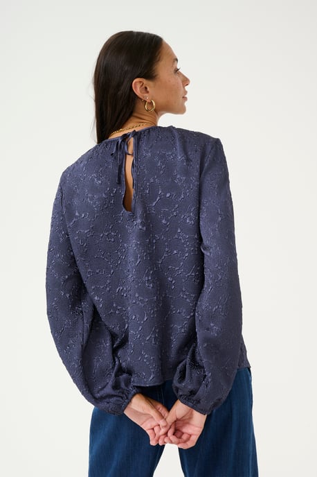Blouse with long sleeve Regular fit Midnight Marine CC - Image 3