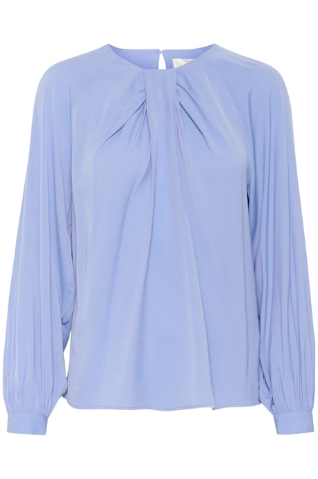 Blouse with long sleeve Regular fit Cornflower - Image 4