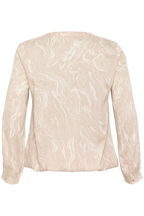 Blouse with long sleeve Regular fit Feather Gray,Chalk Print - Image 5