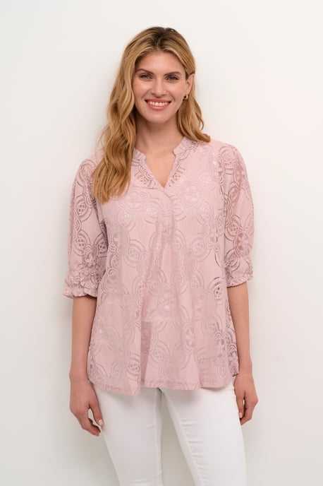 Blouse met lange mouwen Relaxed fit Pale Mauve rose - Image 5