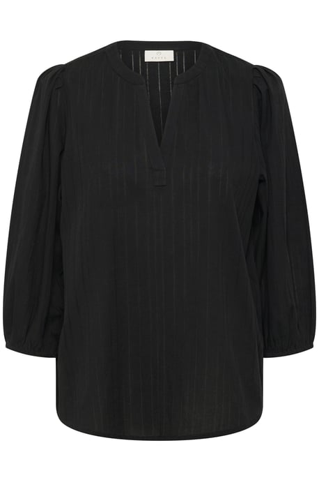 Blouse with long sleeve Regular fit Black Deep - Image 4