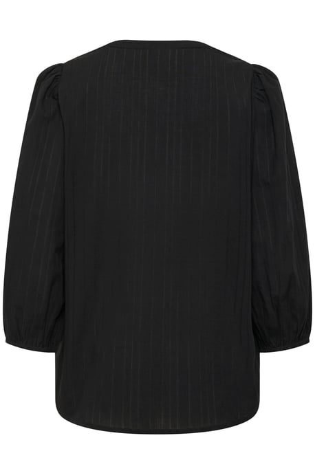 Blouse with long sleeve Regular fit Black Deep - Image 5