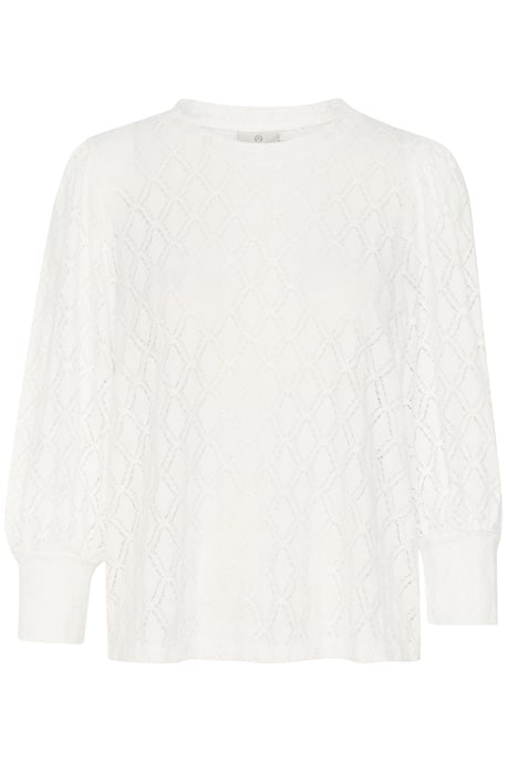 Blouse with long sleeve Regular fit Chalk - Image 3